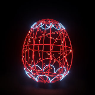 Easter Light Egg 4 (red White)