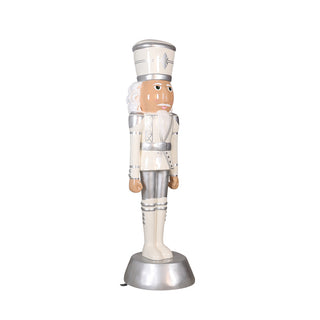 American Christmas Nutcracker 6ft - White & Silver