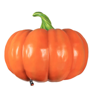 Ghost Pumpkin Lantern With Light