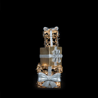 CHRISTMAS GIFT STACK (ALU/RESIN) SMALL (36V)