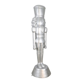 American Christmas Nutcracker 9ft. All Silver