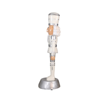 American Christmas Nutcracker 6ft - White & Silver