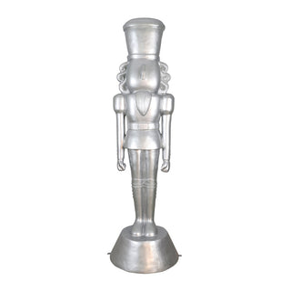 American Christmas Nutcracker 9ft. All Silver
