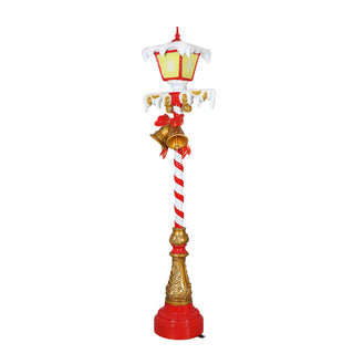 LAMP POST WITH LIGHTS 7FT. (RED)